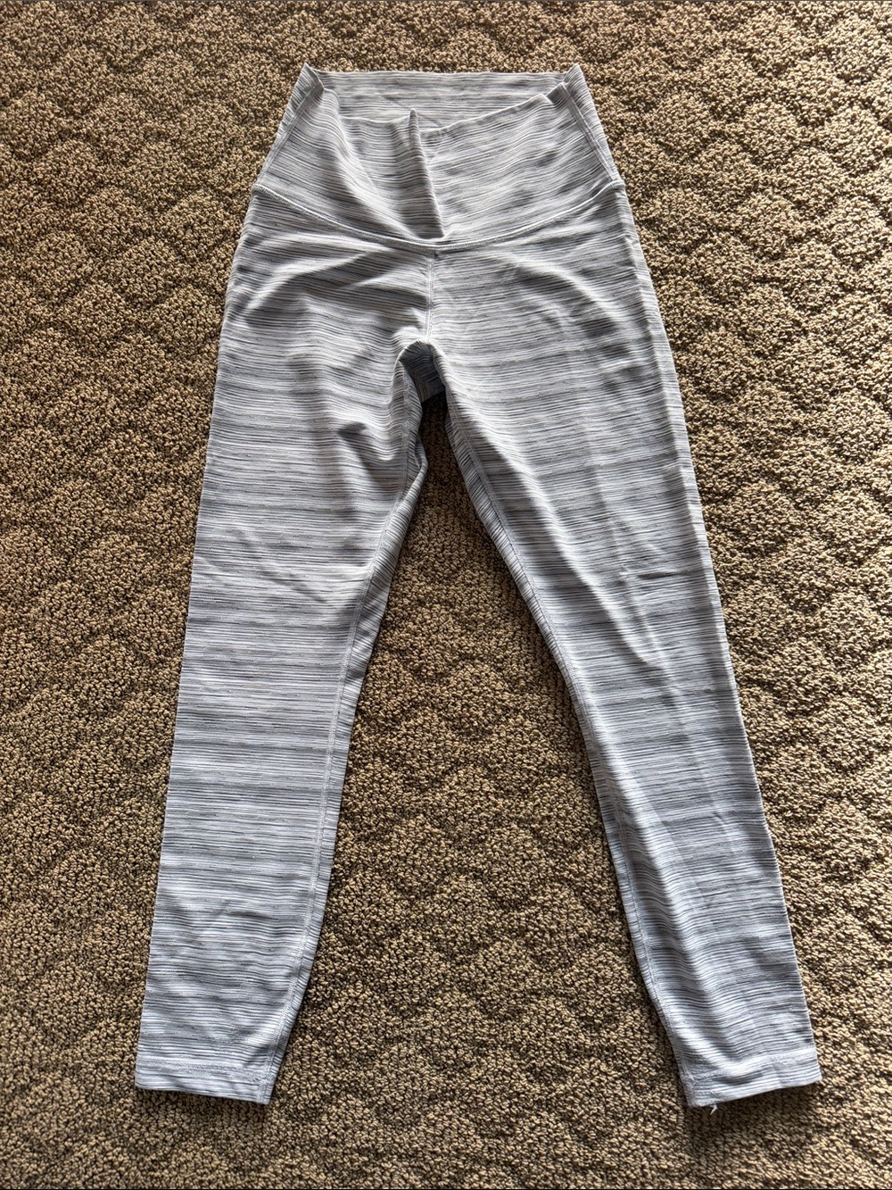 lululemon athletica Heathered Light Gray High-Rise Leggings